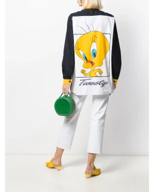 JC de Castelbajac Pre-Owned 1980s ツイーティー・バード シャツ（ブルー） - サムネイル2