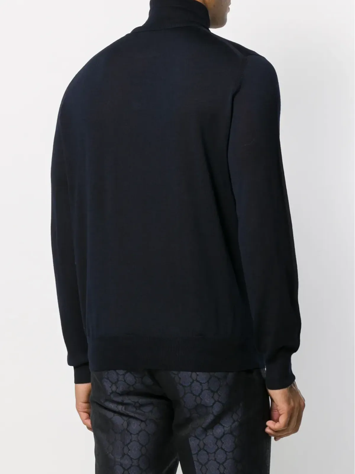 Canali タートルネックセーター - Blue - 画像4