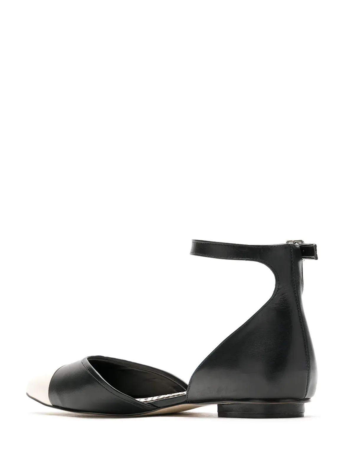 Sarah Chofakian Cisne flat leather sandals - 画像3