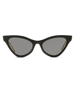 Gucci Eyewear GGロゴ キャットアイフレーム サングラス - ブラック - サムネイル1