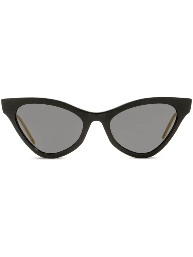 Gucci Eyewear Gucci Eyewear GGロゴ キャットアイフレーム サングラス - ブラックの商品画像