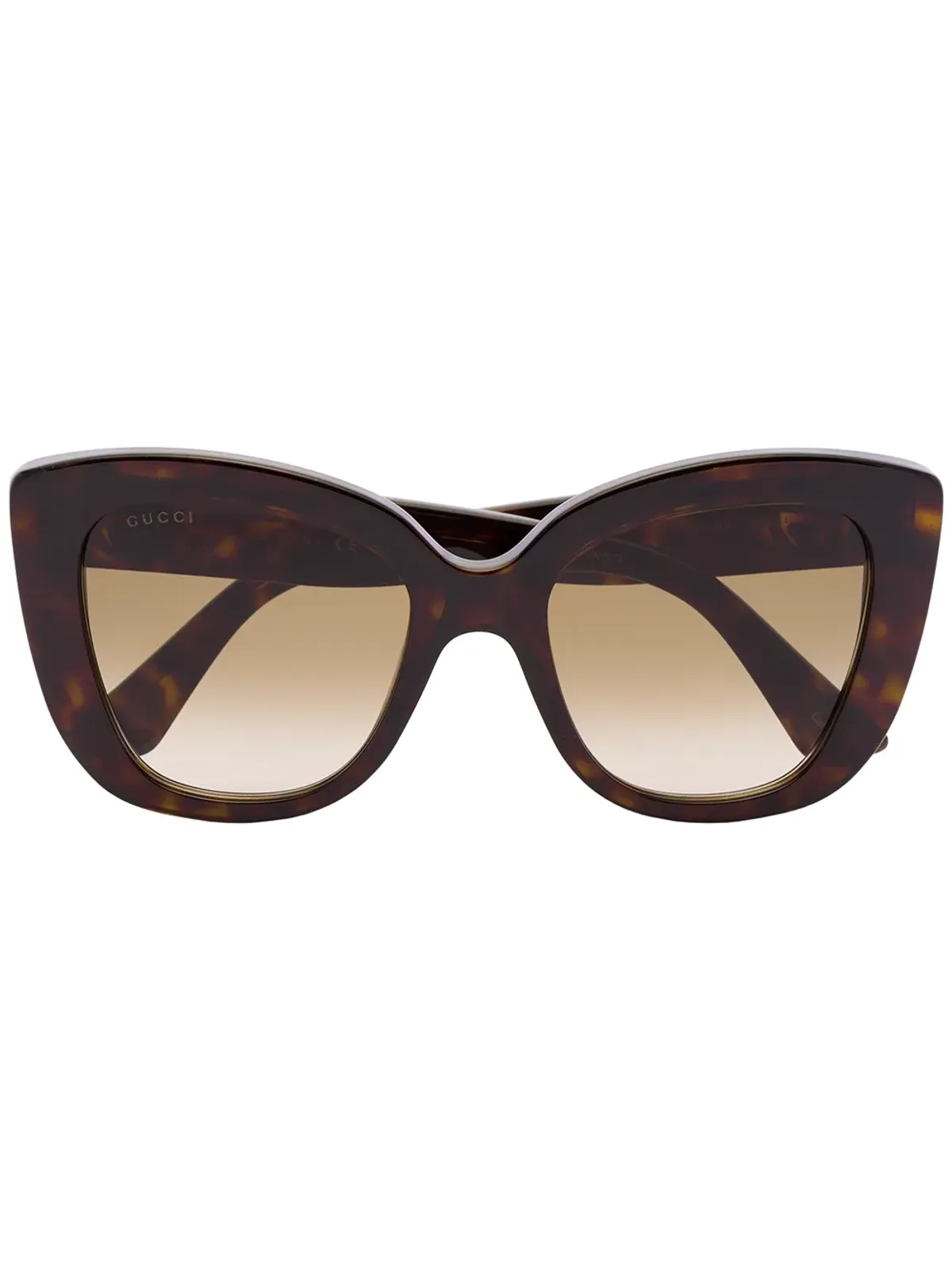 Gucci Eyewear 猫眼グラデーションサングラス - ブラウン - 画像1
