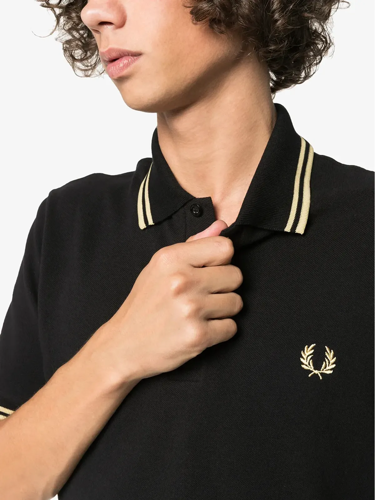 Fred Perry ストライプトリム ポロシャツ - 画像5
