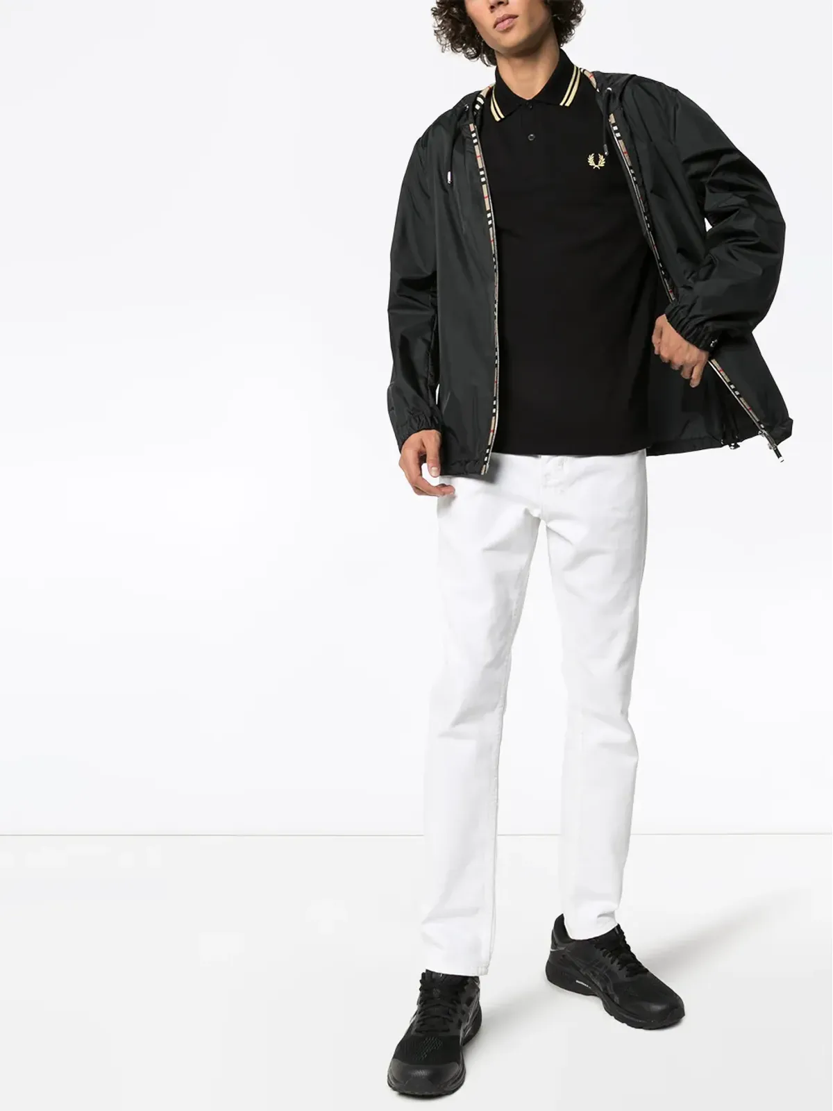 Fred Perry ストライプトリム ポロシャツ - 画像2