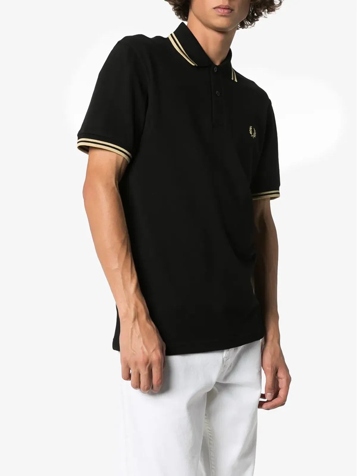 Fred Perry ストライプトリム ポロシャツ - 画像3