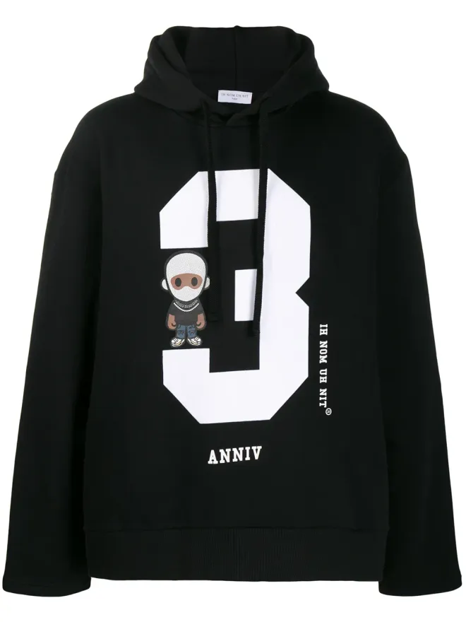 Ih Nom Uh Nit Ih Nom Uh Nit ナンバー3プリント フーディーの商品画像