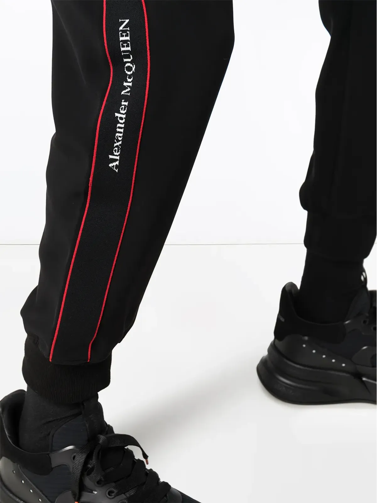 Alexander McQueen ロゴテープ トラックパンツ - 画像5