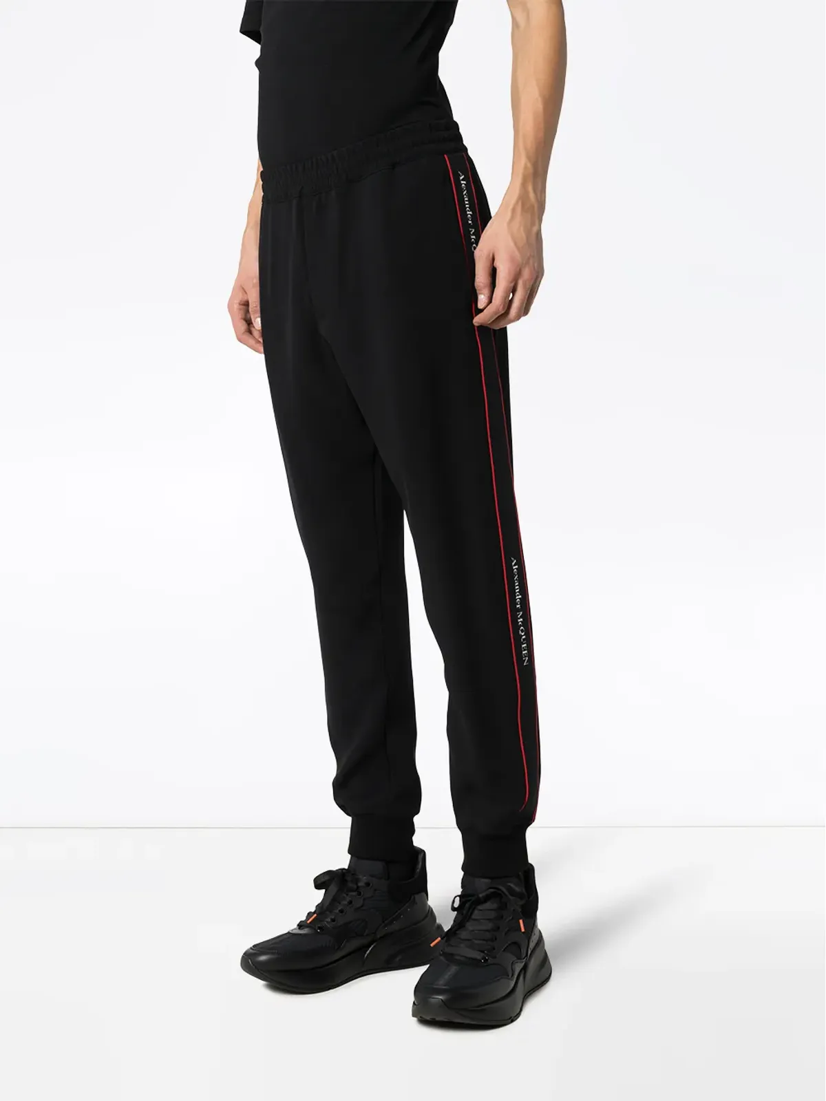 Alexander McQueen ロゴテープ トラックパンツ - 画像3