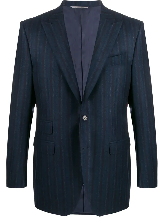 Canali Canali ストライプ柄フィットブレザーの商品画像