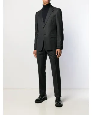 Prada ハウンドトゥースチェック ツーピーススーツ - グレー - サムネイル2