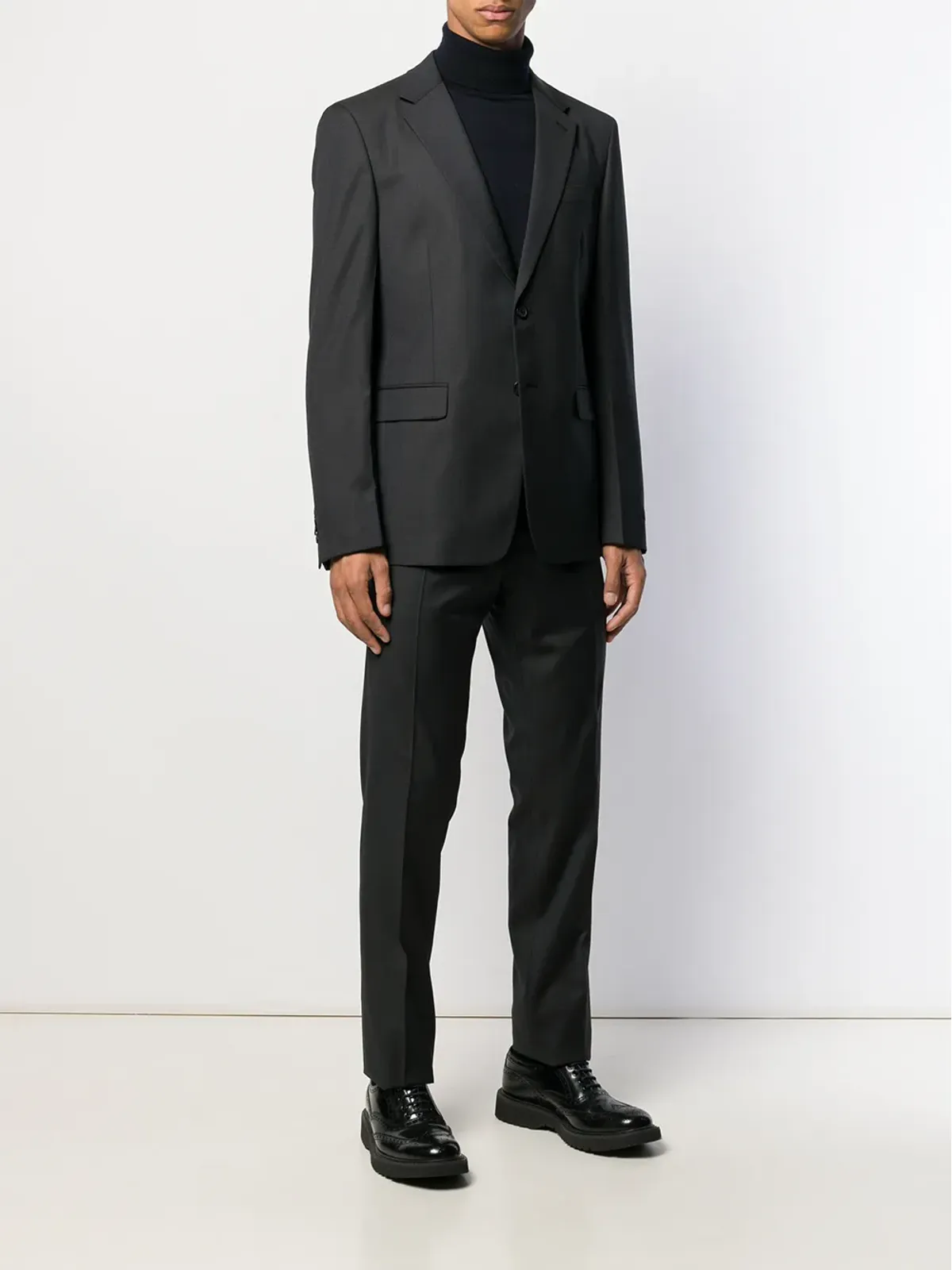 Prada ハウンドトゥースチェック ツーピーススーツ - グレー - 画像3
