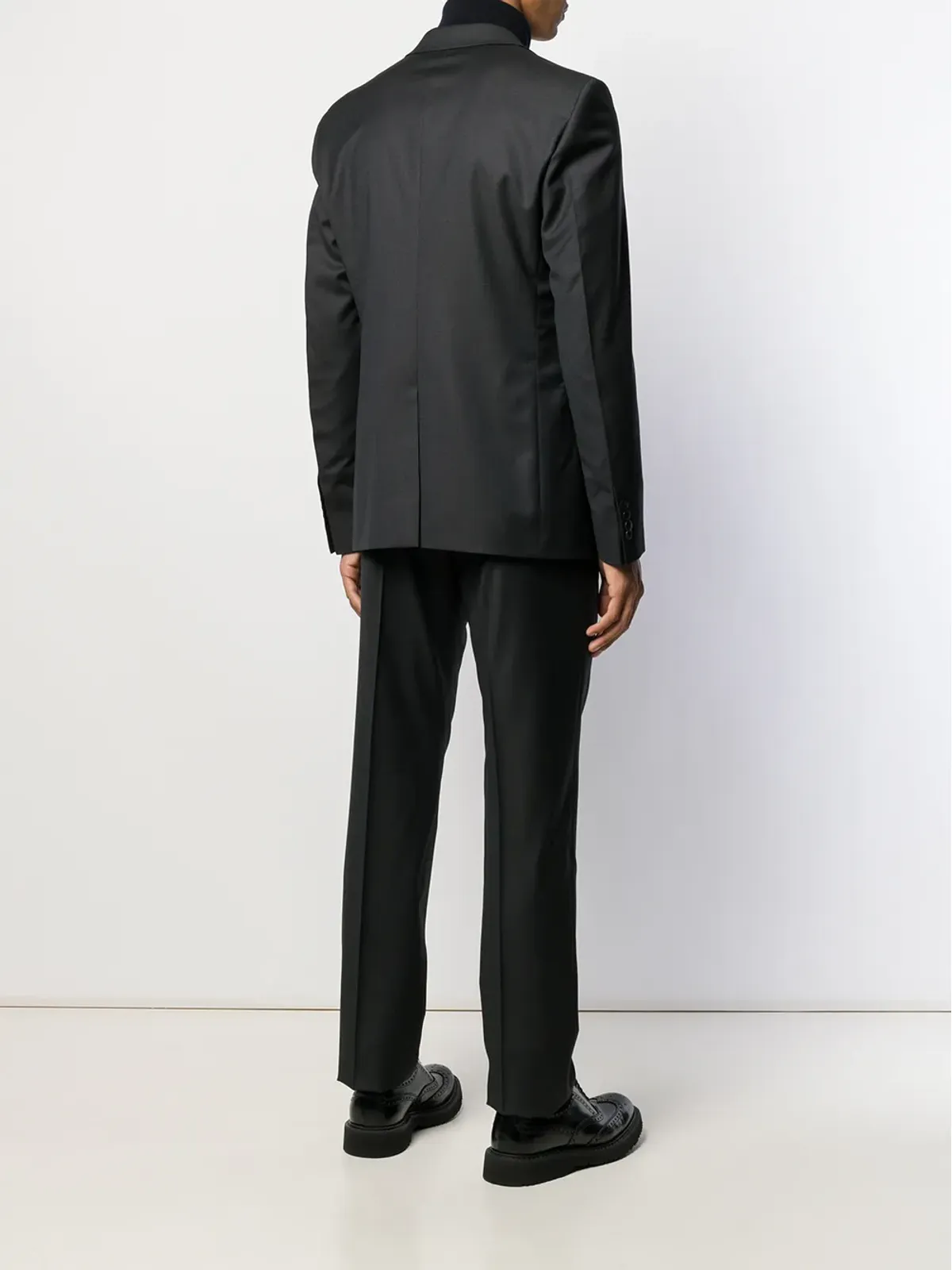 Prada ハウンドトゥースチェック ツーピーススーツ - グレー - 画像4