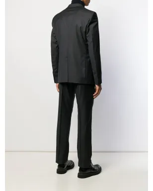 Prada ハウンドトゥースチェック ツーピーススーツ - グレー - サムネイル4
