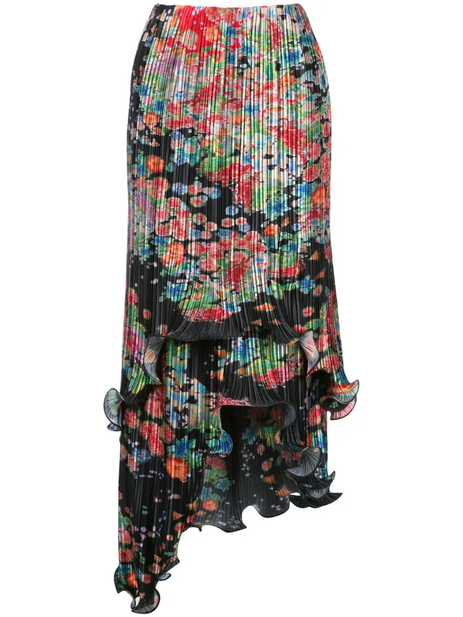 Givenchy Givenchy 花柄プリーツアシンメトリースカート マルチカラーの商品画像