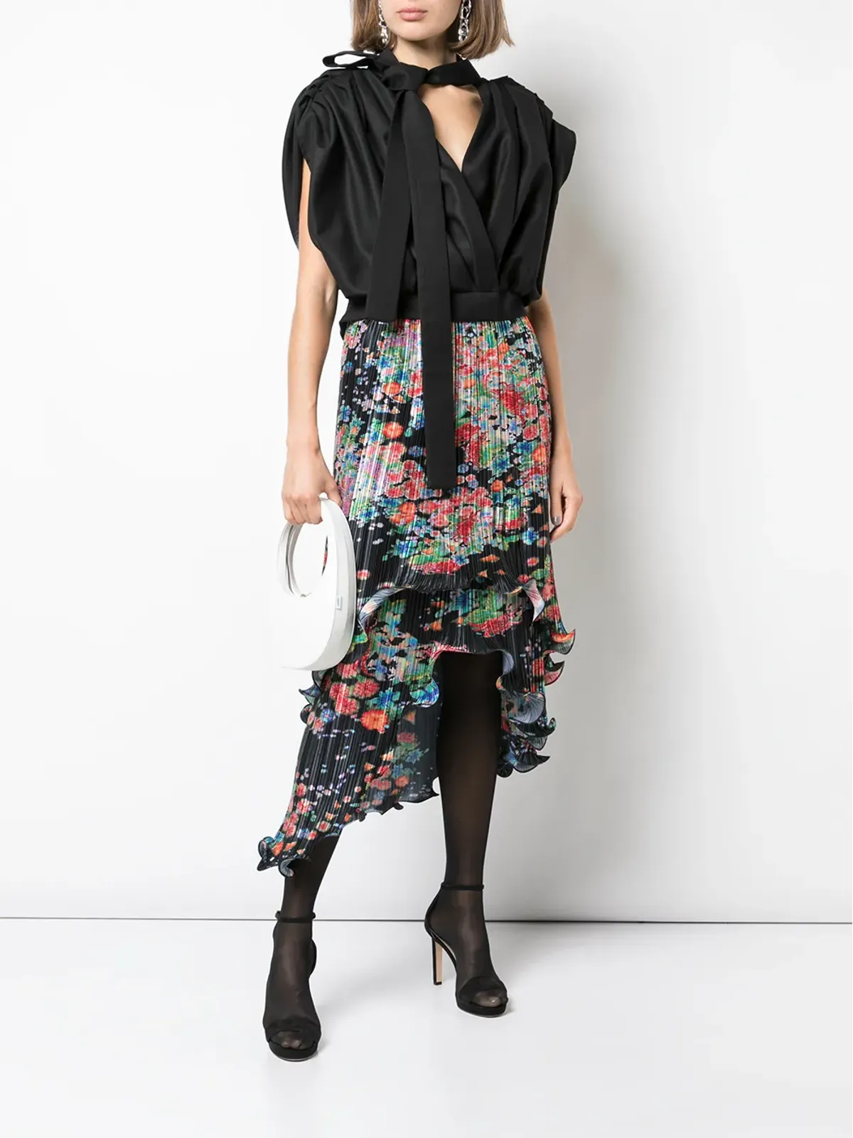 Givenchy 花柄プリーツアシンメトリースカート マルチカラー - 画像2
