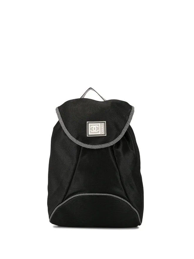 CHANEL Pre-Owned CHANEL Pre-Owned スポーツライン ロゴプリントバックパック - ブラックの商品画像