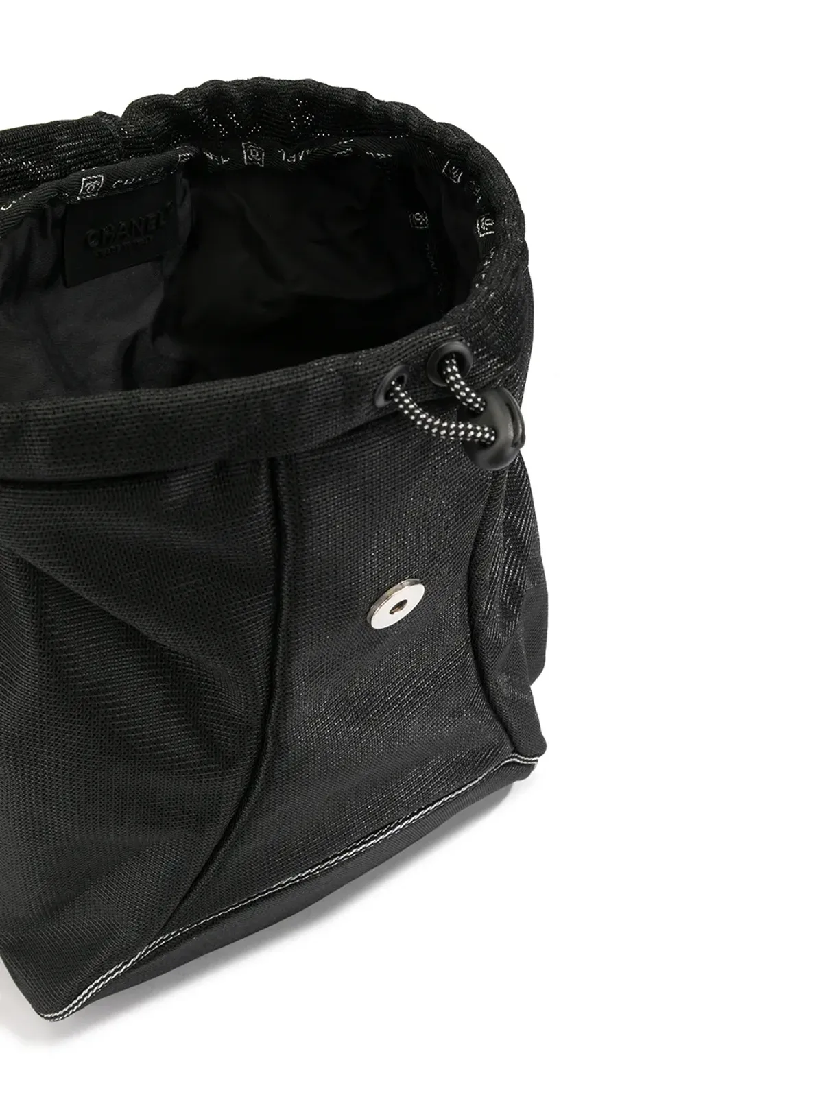 CHANEL Pre-Owned スポーツライン ロゴプリントバックパック - ブラック - 画像5