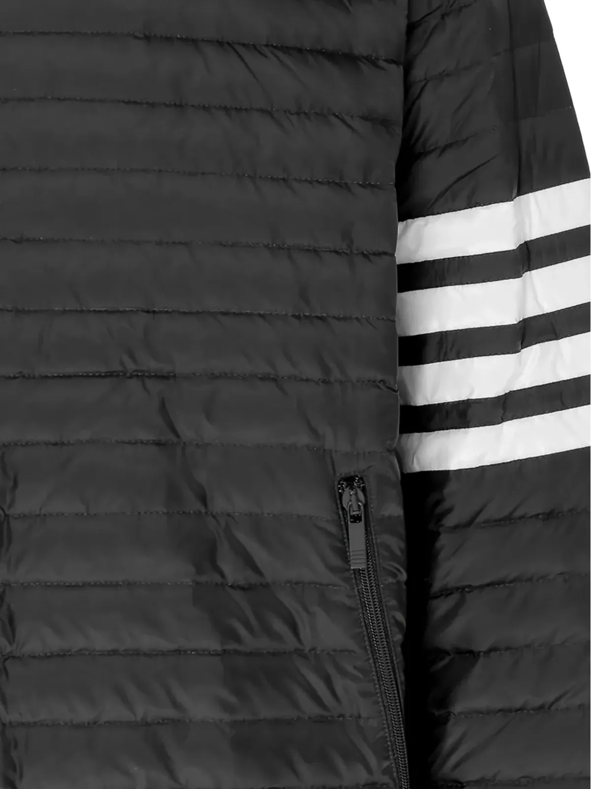 Thom Browne 4ストライプ パデッドジャケット ブラック - 画像4