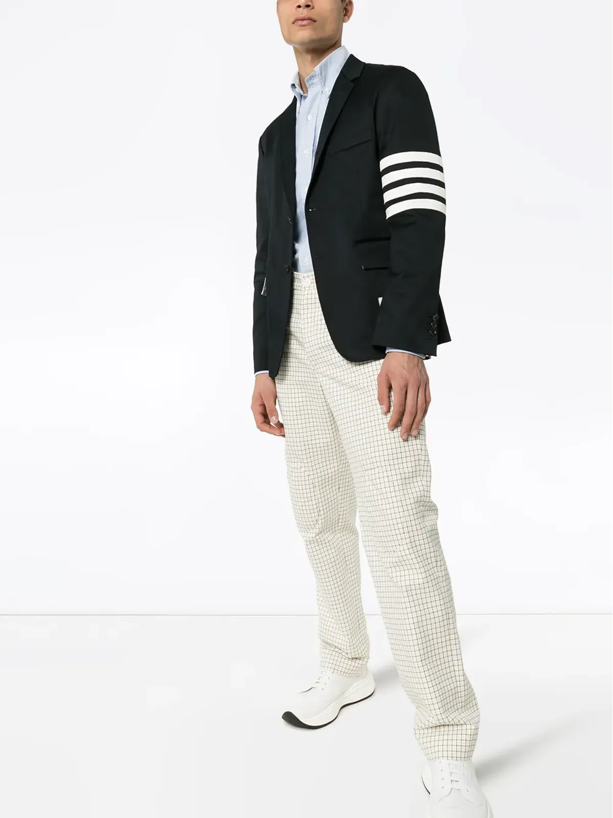 Thom Browne アンコンストラクテッド 4-Bar シングルブレスト ブレザー - 画像2