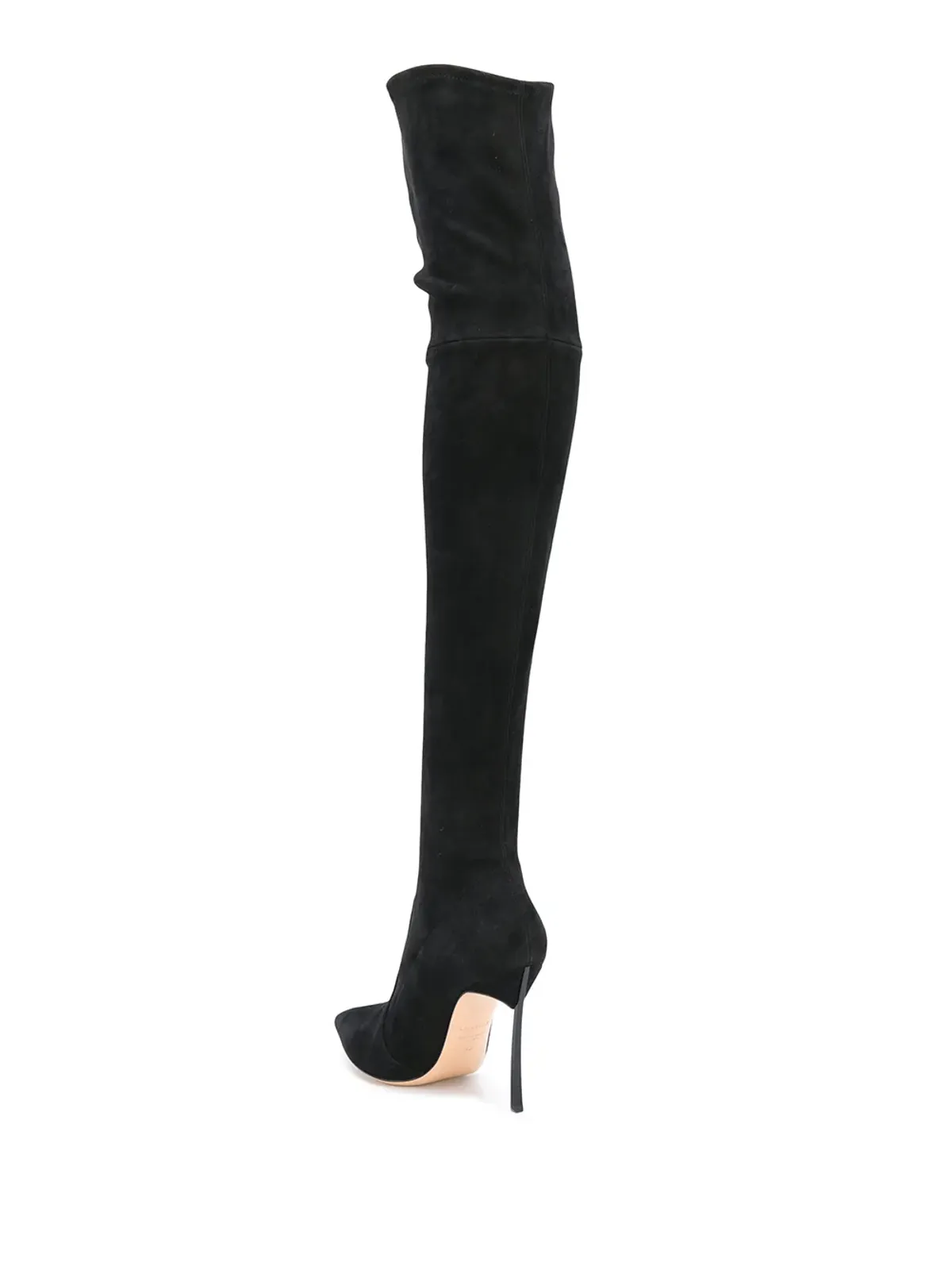 Casadei オーバー・ザ・ニー・ヒールドブーツ ブラック - 画像3