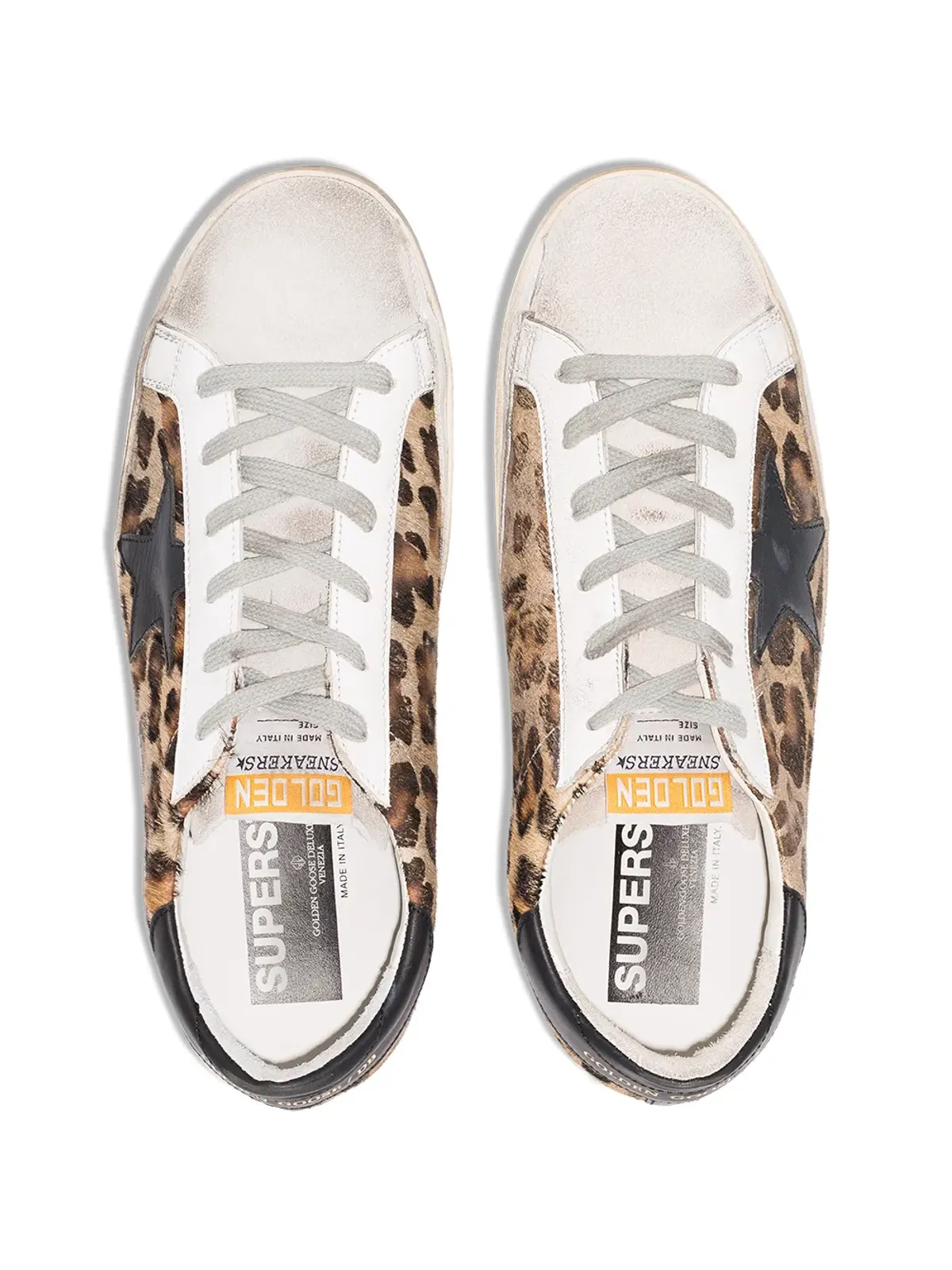 Golden Goose Super-Star leopard print sneakers - Brown - 画像5