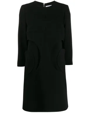 Courrèges シフトミニドレス（ブラック） - サムネイル1