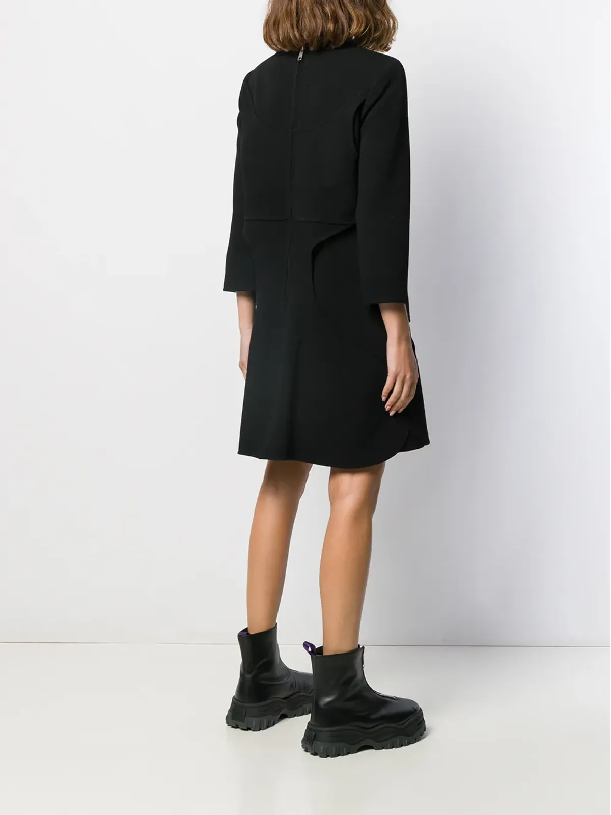 Courrèges シフトミニドレス（ブラック） - 画像4