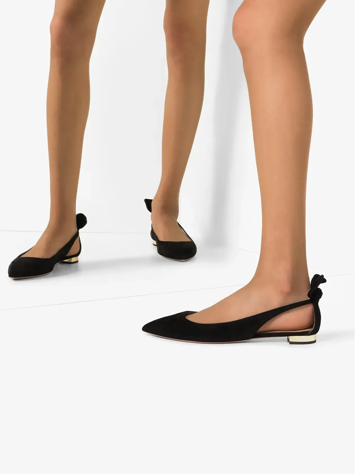 Aquazzura Bow Tie バレリーナシューズ - 画像3
