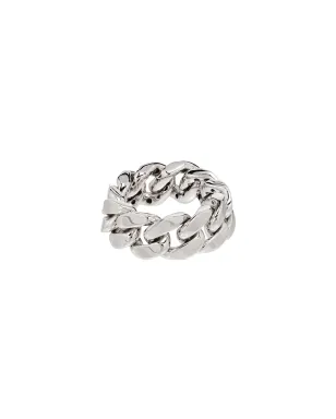 SHAY 18K white gold pavé diamond link ring - Silver - サムネイル4