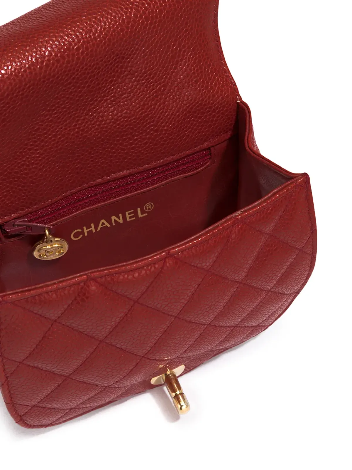 CHANEL Pre-Owned 1990年代 CC ダイヤモンドキルティング ベルトバッグ - 画像5