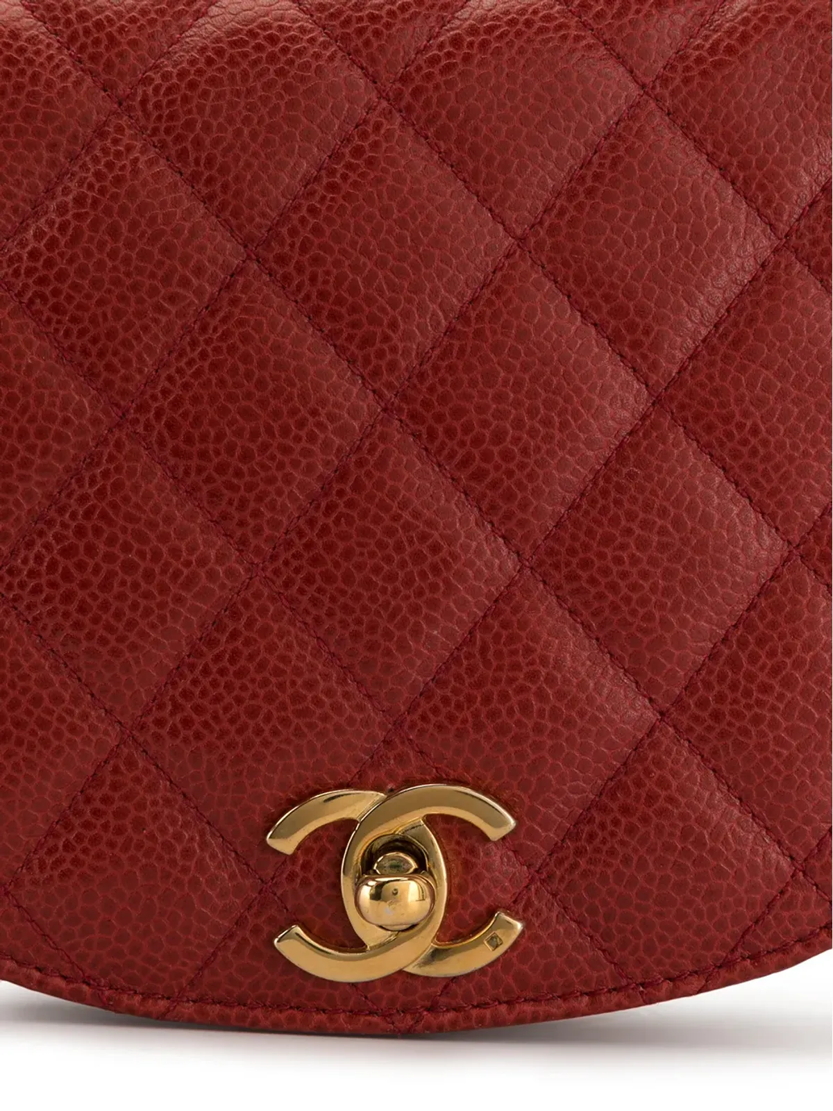 CHANEL Pre-Owned 1990年代 CC ダイヤモンドキルティング ベルトバッグ - 画像4