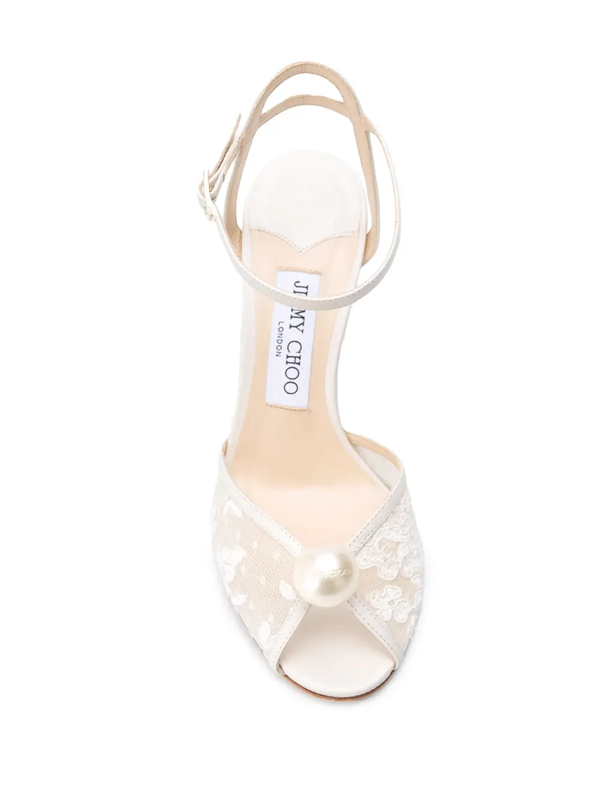 Jimmy Choo Sacora 85mm パール付きサンダル - 画像4
