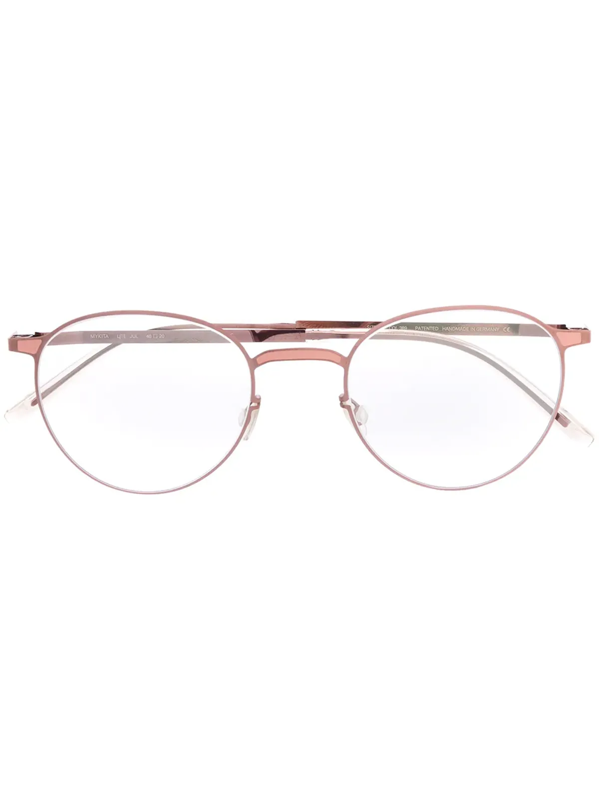 Mykita Jul ラウンドフレーム眼鏡 - ブラウン - 画像1