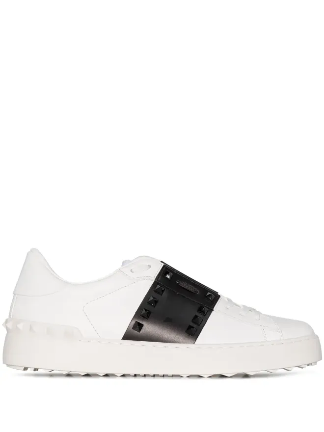 Valentino Garavani Valentino Garavani Rockstud レザー スニーカー - ホワイトの商品画像