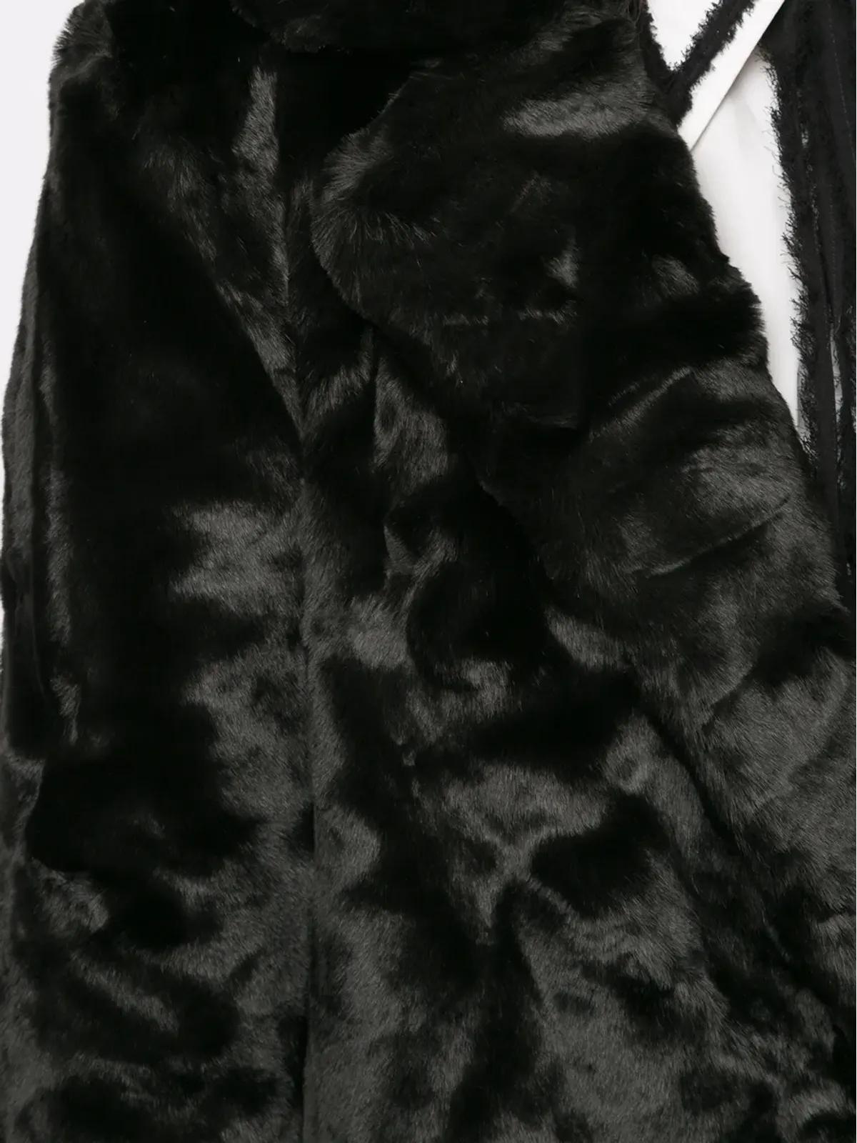 Unreal Fur ブラックバード フェイクファーコート - 画像5