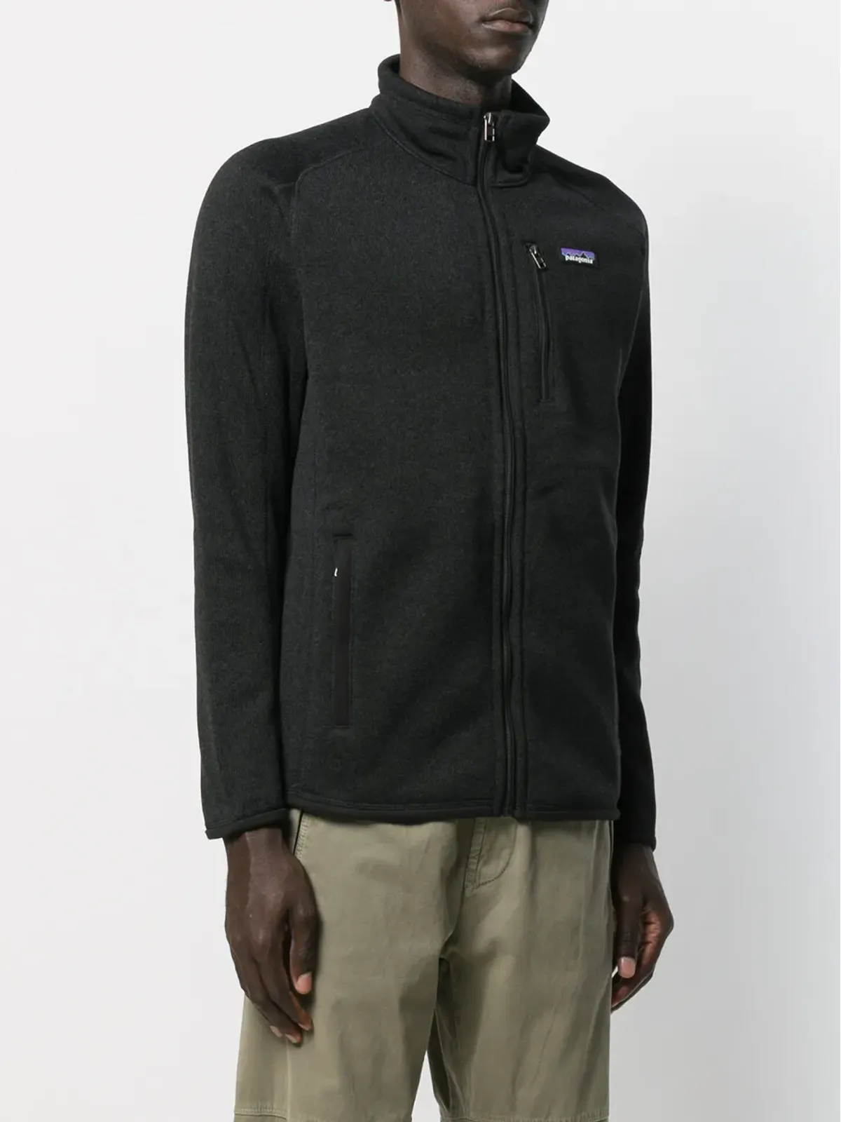 Patagonia コントラスト ロゴ ボンバージャケット（ブラック） - 画像3