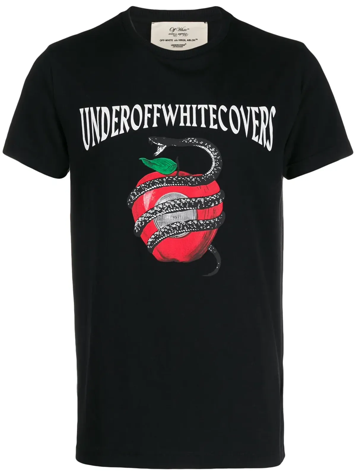 Off-White Apple Snake print T-shirt - 画像1