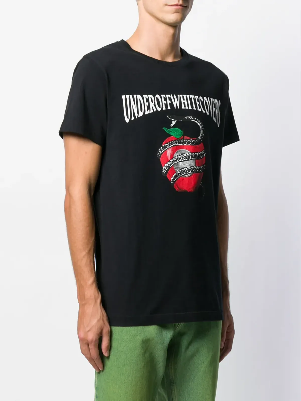 Off-White Apple Snake print T-shirt - 画像3