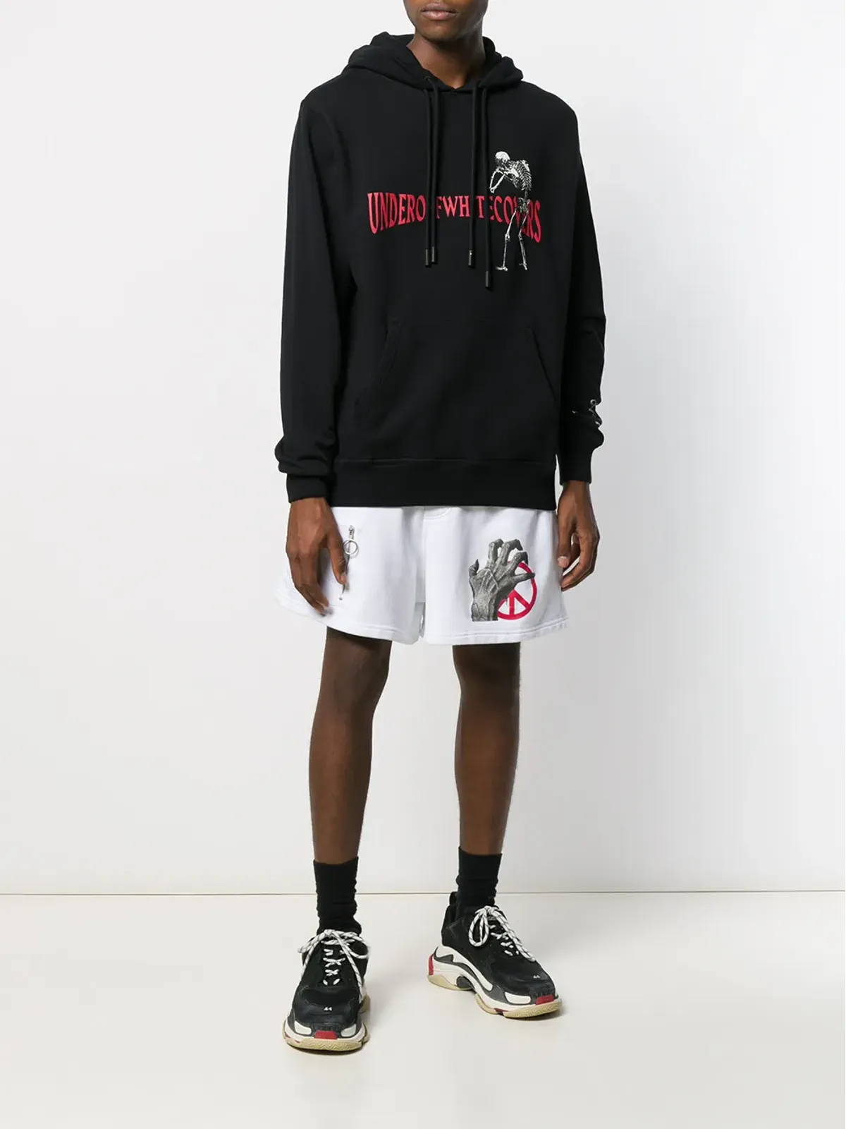 Off-White スケルトンプリント バミューダショーツ - 画像2