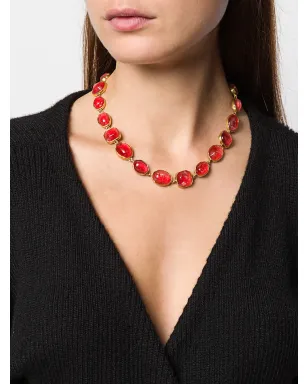 Goossens Cabochons stone-embellished necklace - Gold - サムネイル2