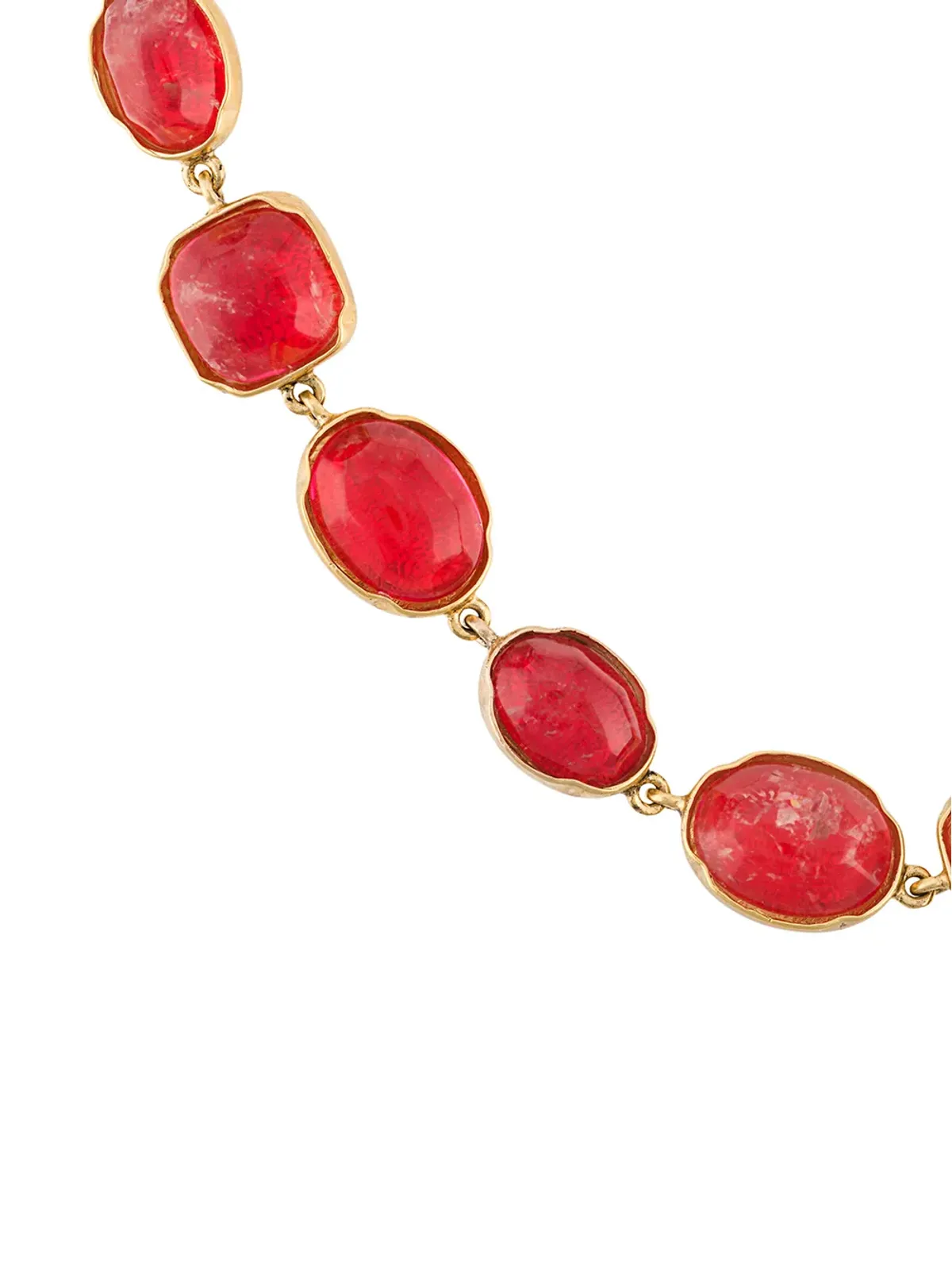 Goossens Cabochons stone-embellished necklace - Gold - 画像3