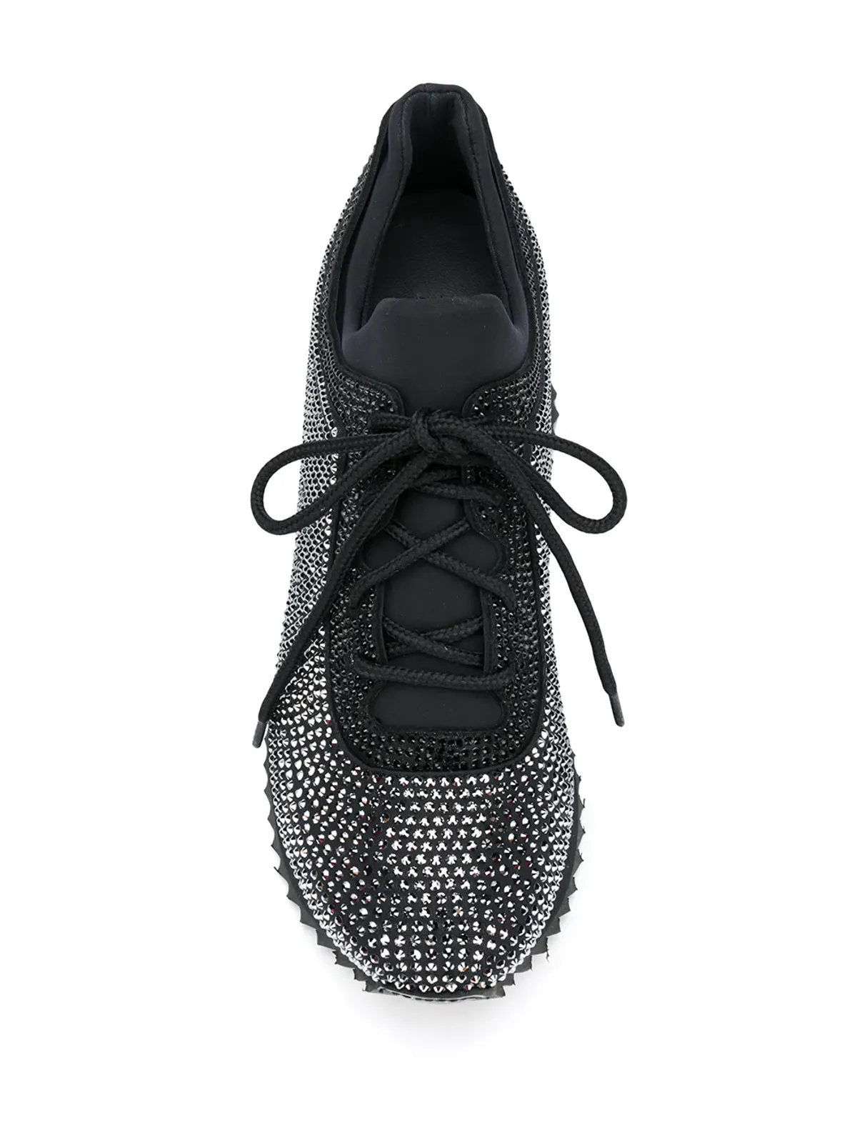 Le Silla Reiko Wave crystal-embellished sneakers - Black - 画像4