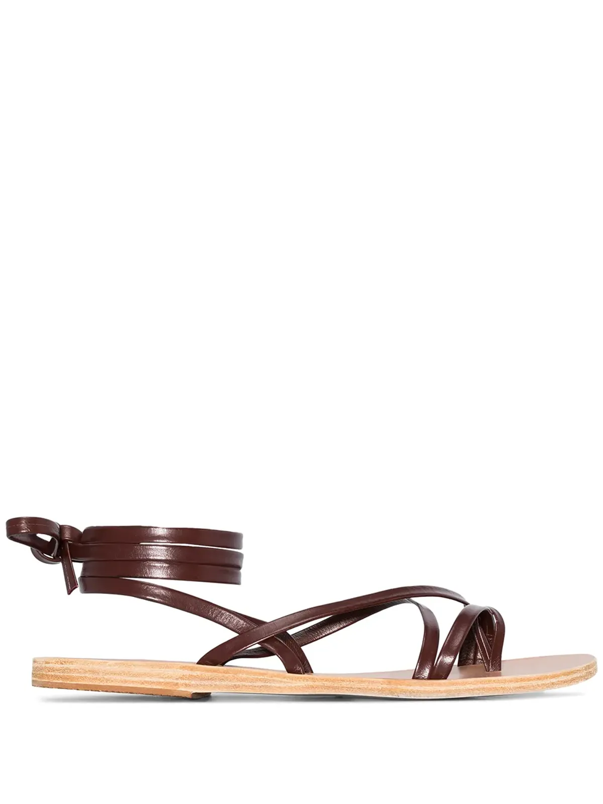 Ancient Greek Sandals Morfi レザーサンダル - ブラウン - 画像1