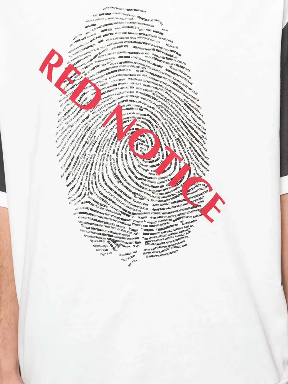 Mostly Heard Rarely Seen 半袖 Tシャツ Red Notice プリント - ホワイト - 画像5