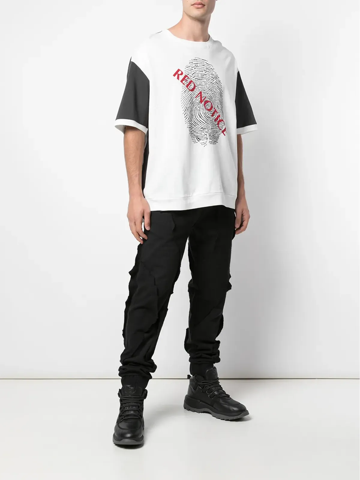 Mostly Heard Rarely Seen 半袖 Tシャツ Red Notice プリント - ホワイト - 画像2