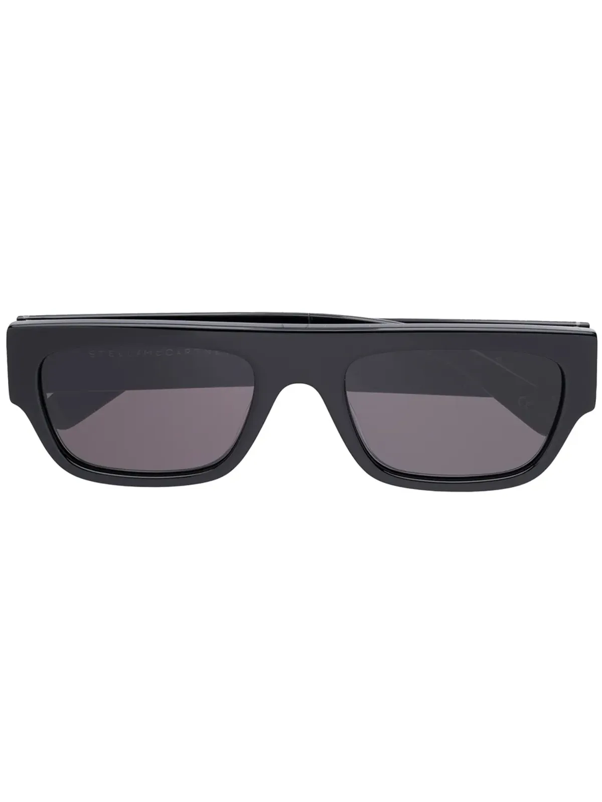 Stella McCartney Eyewear ラインストーンロゴ レクタングルフレーム サングラス - 画像1