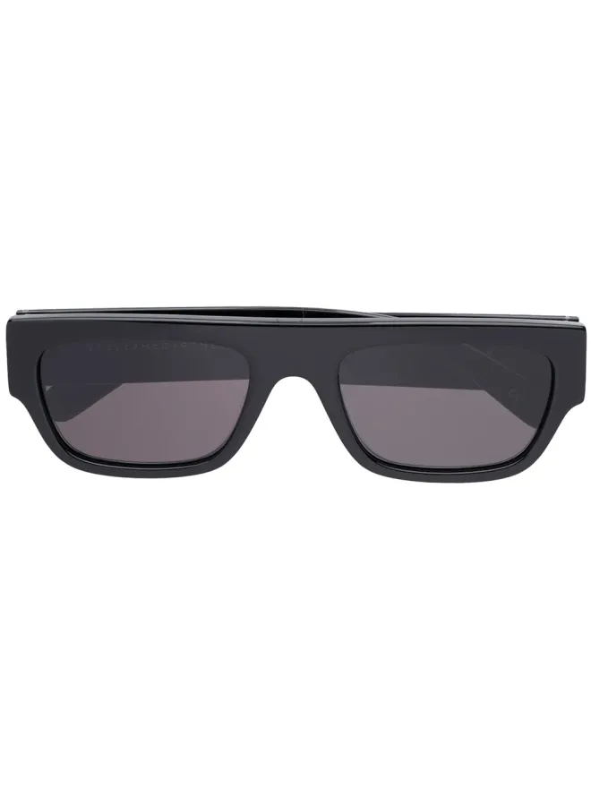 Stella McCartney Eyewear Stella McCartney Eyewear ラインストーンロゴ レクタングルフレーム サングラスの商品画像