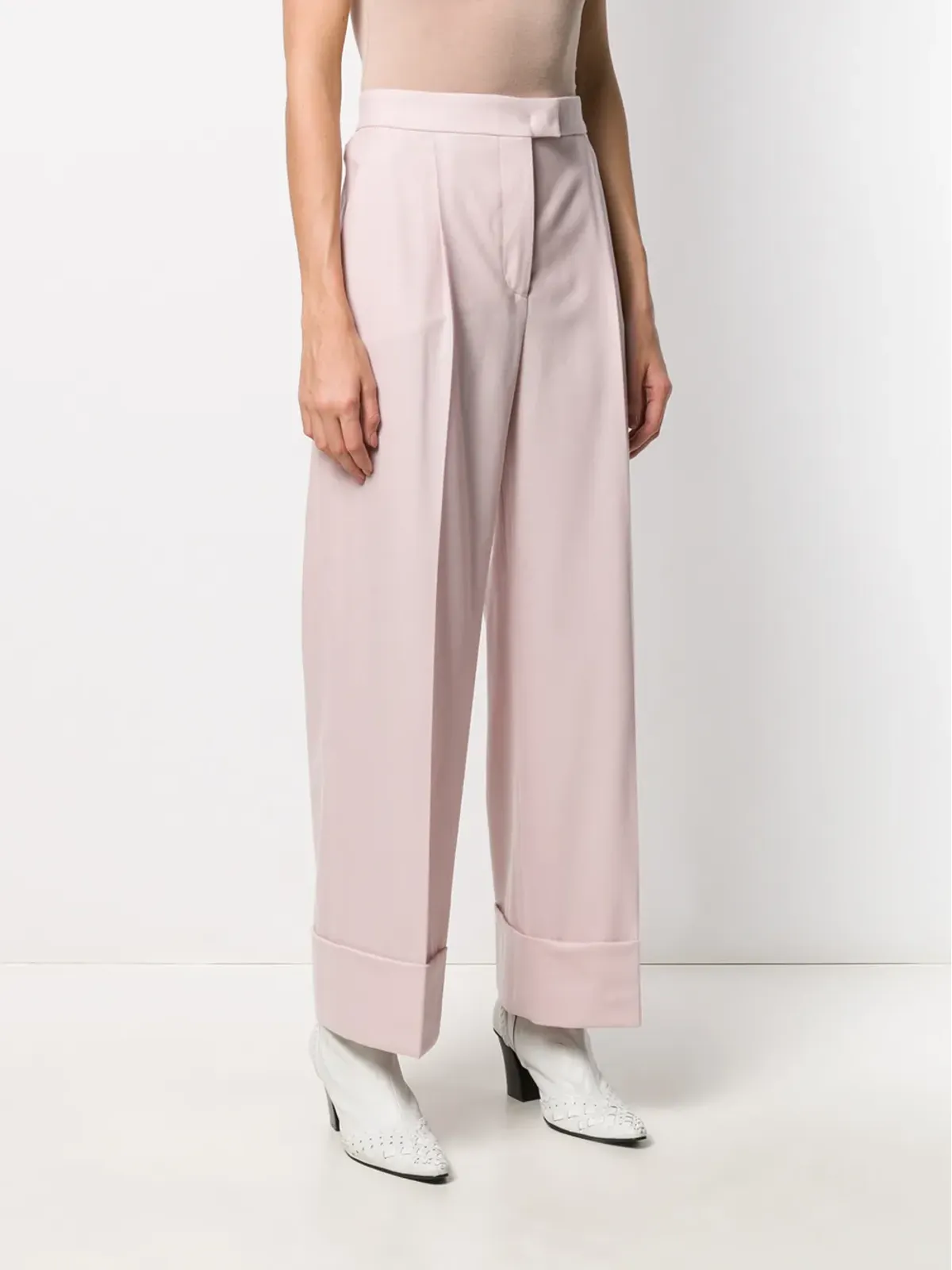 Alberta Ferretti ハイウエスト パラッゾパンツ - 画像3
