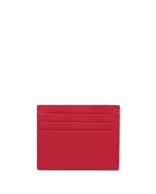 Prada コンパクト前面ロゴカードホルダー - レッド - サムネイル2