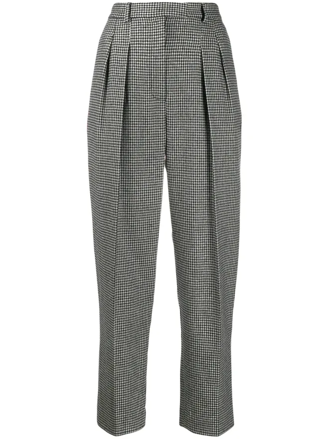 A.P.C. A.P.C. Cheryl houndstooth-print trousers - Blackの商品画像